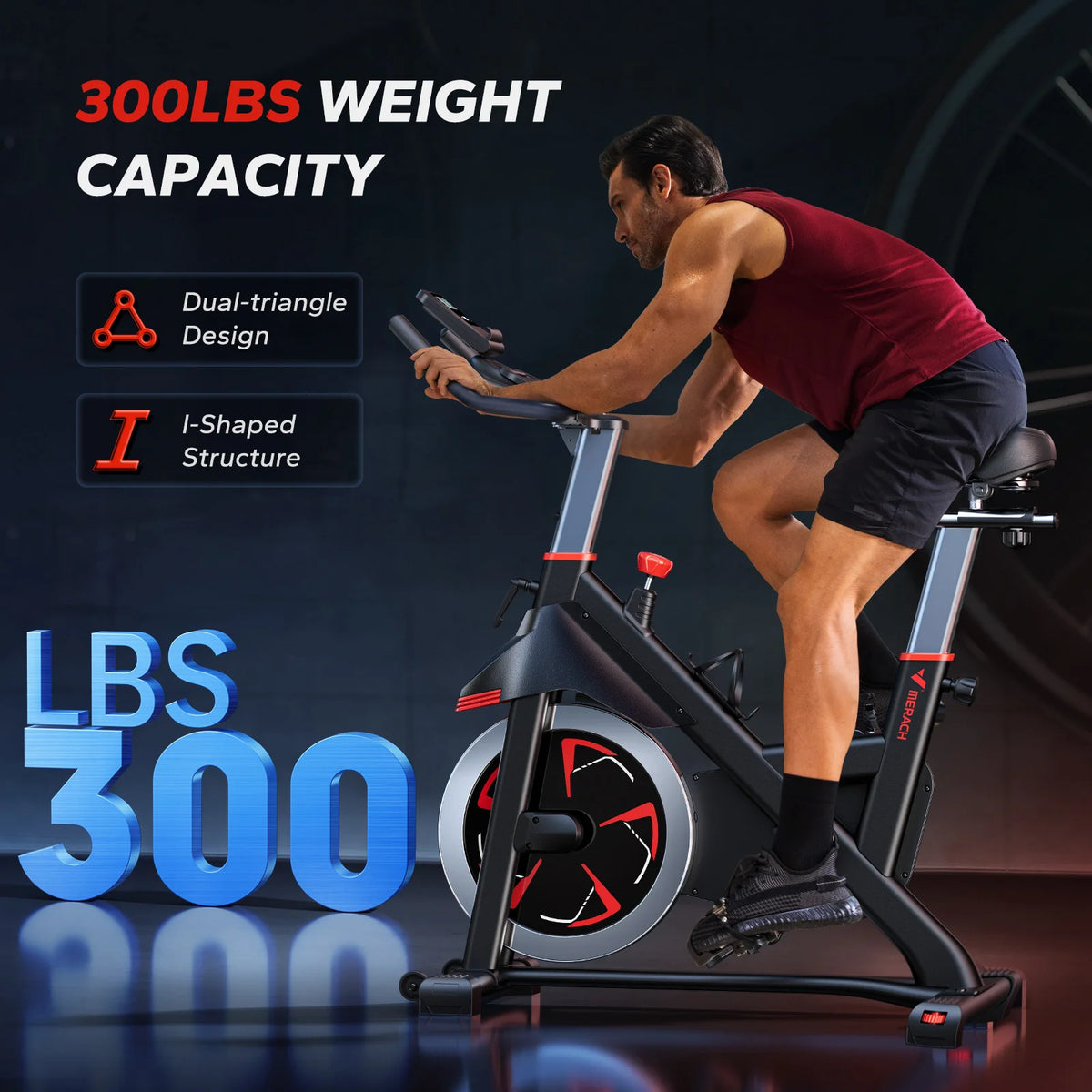 MERACH S38 Indoor Cycling Bike With Magnetic Resistance for Home Workouts
