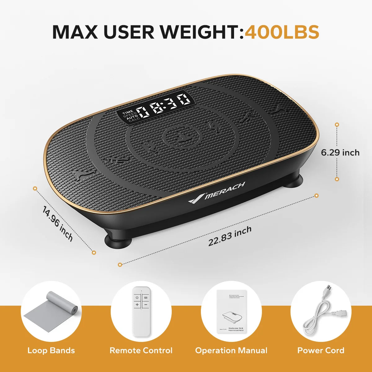 MERACH Vibration Plate Exercise Machine for Whole Body Fitness