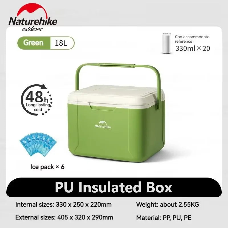 Naturehike Portable Insulated Cooler Box For Outdoor Picnics