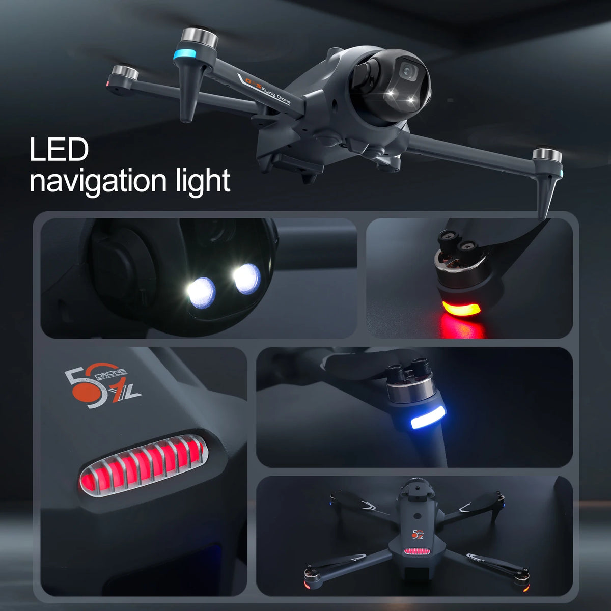 ZNLYRION Foldable GPS Drone With 5G FPV And Obstacle Avoidance