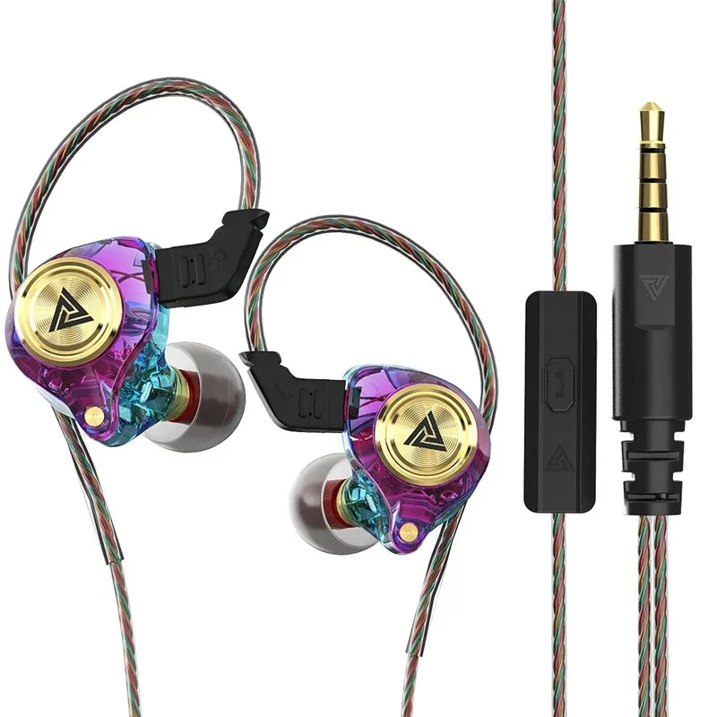QKZ AK3 Wired Earphones With Microphone And HiFi Sound