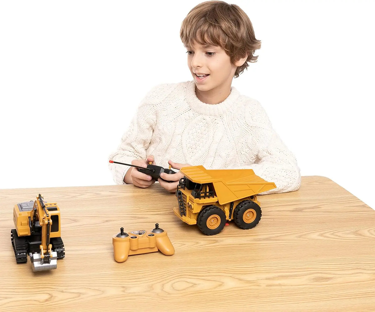 Joyfy Remote Control Construction Vehicle Toy Set For Kids