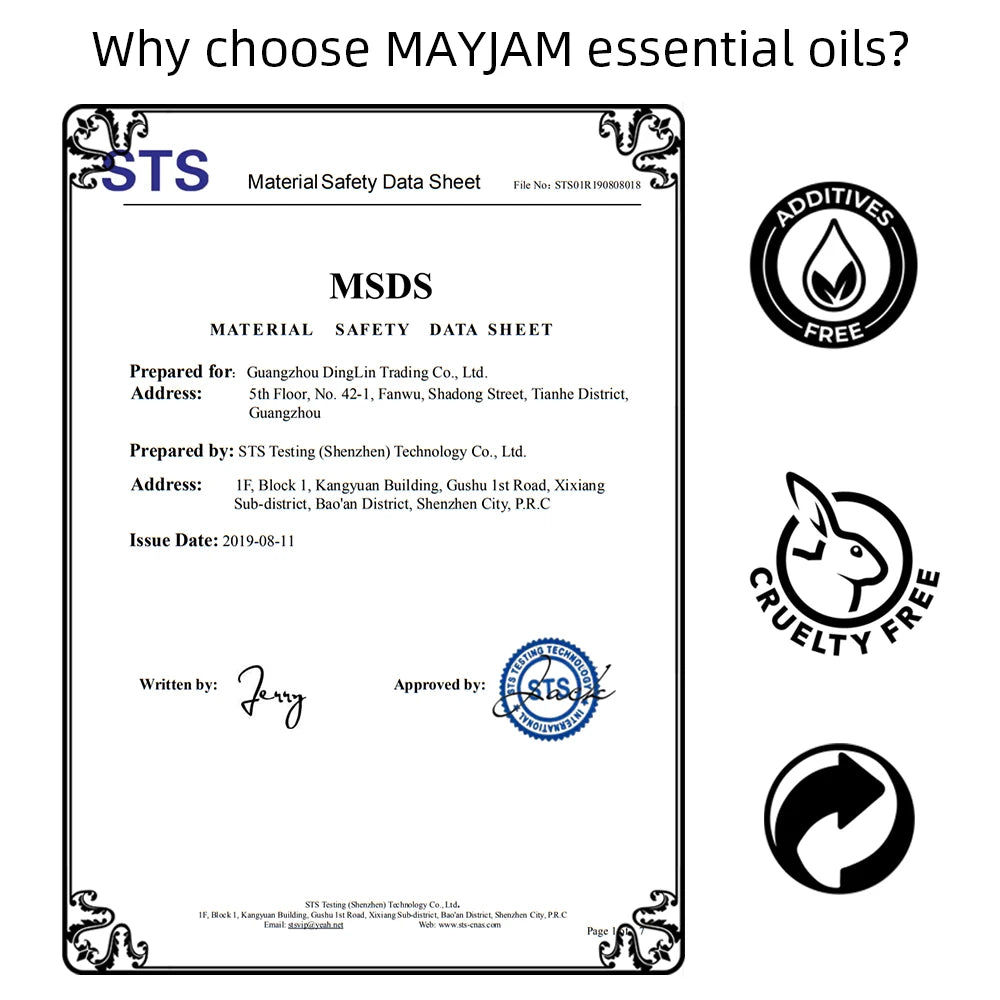 MAYJAM Essential Oil Set For Diffusers Humidifiers And Home Fragrance