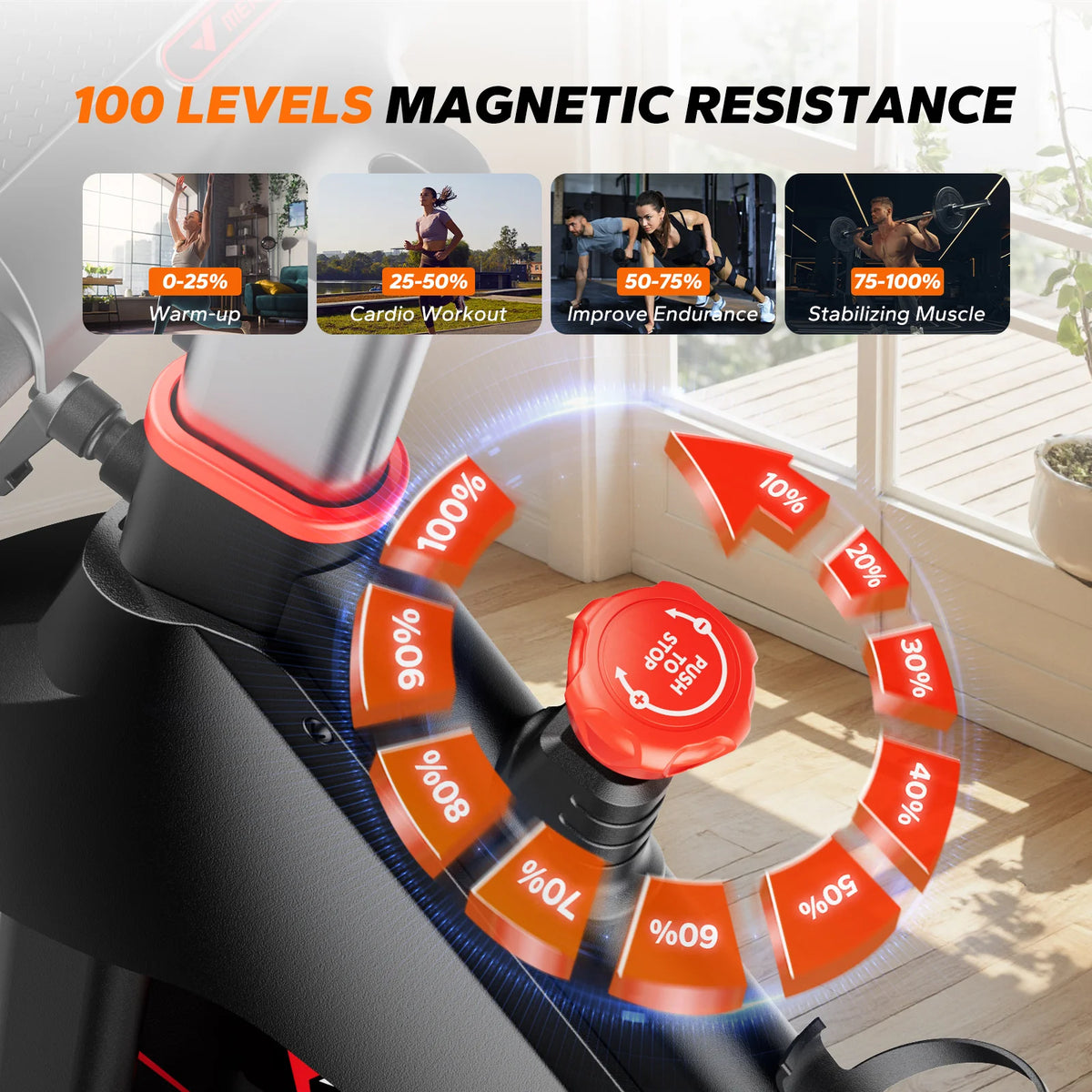 MERACH S38 Indoor Cycling Bike With Magnetic Resistance for Home Workouts