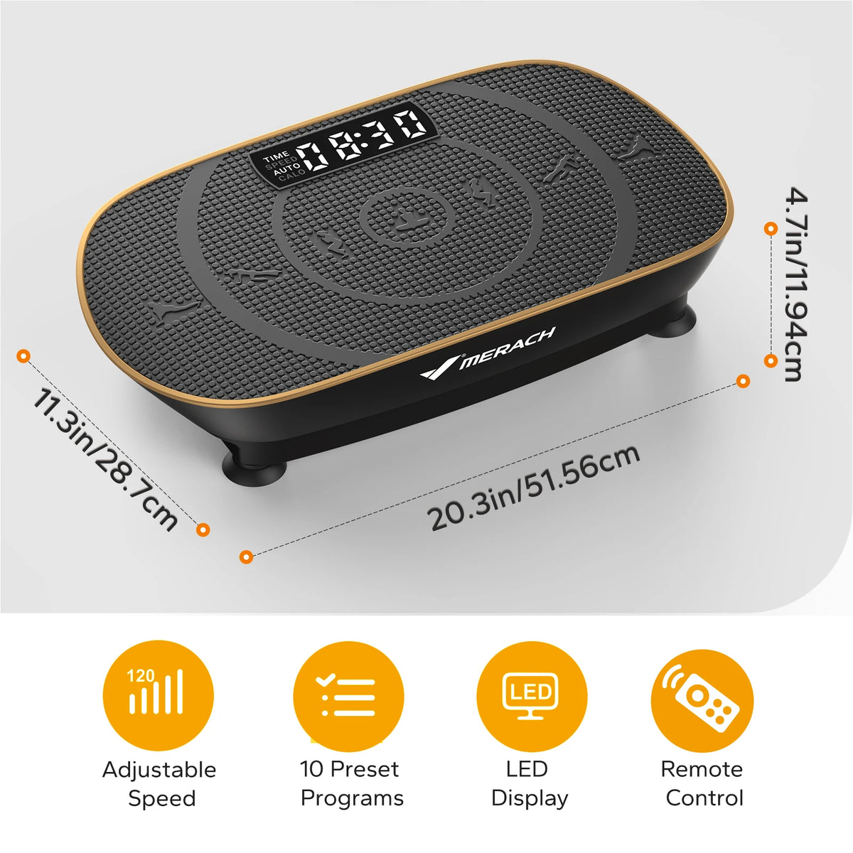 MERACH Vibration Plate Exercise Machine for Whole Body Fitness