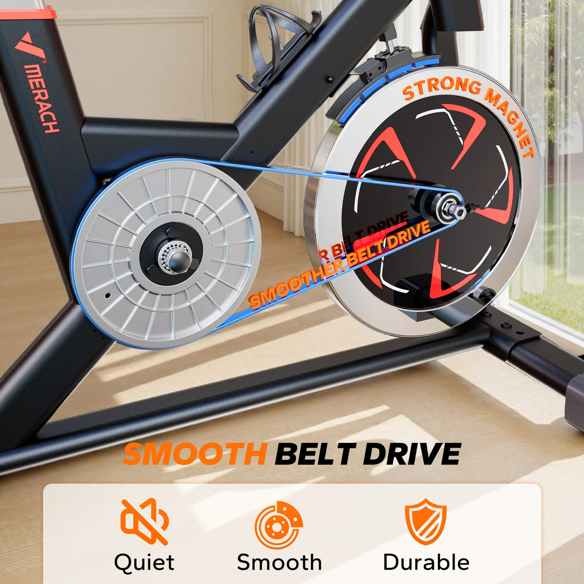 MERACH S38 Indoor Cycling Bike With Magnetic Resistance for Home Workouts