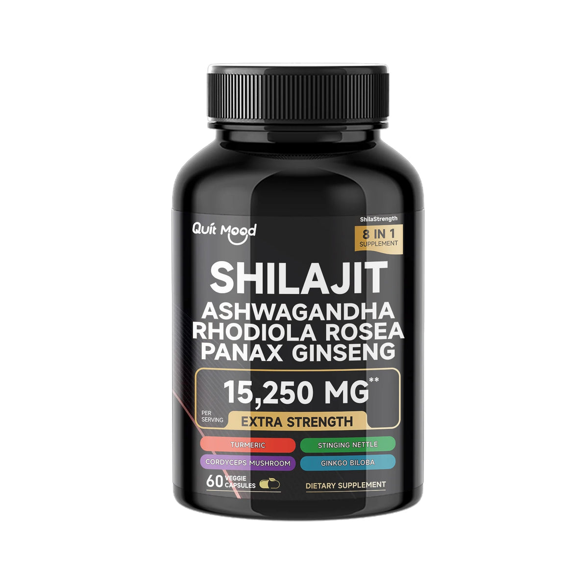 Quit Mood Shilajit With Ginseng Ashwagandha Rhodiola And Turmeric