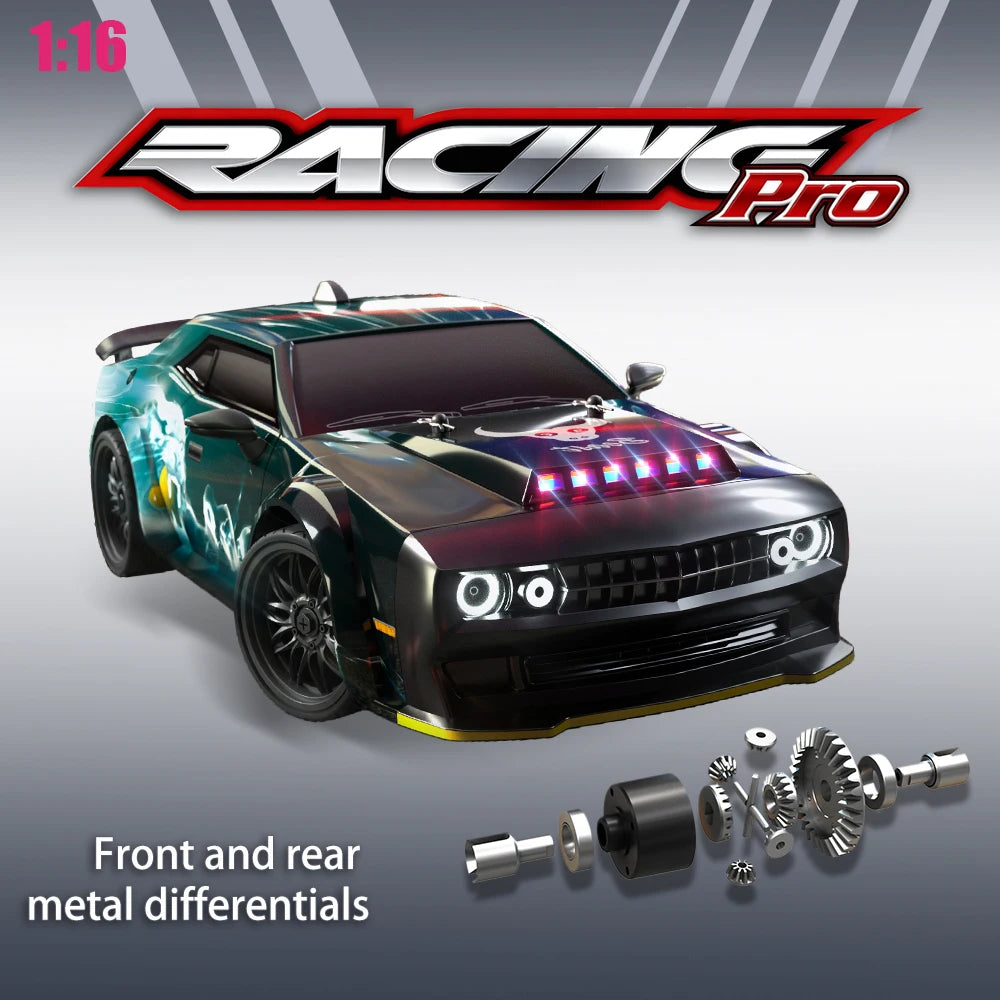 ZNLYRION Brushless 4WD RC Drift Racing Car With LED Lights