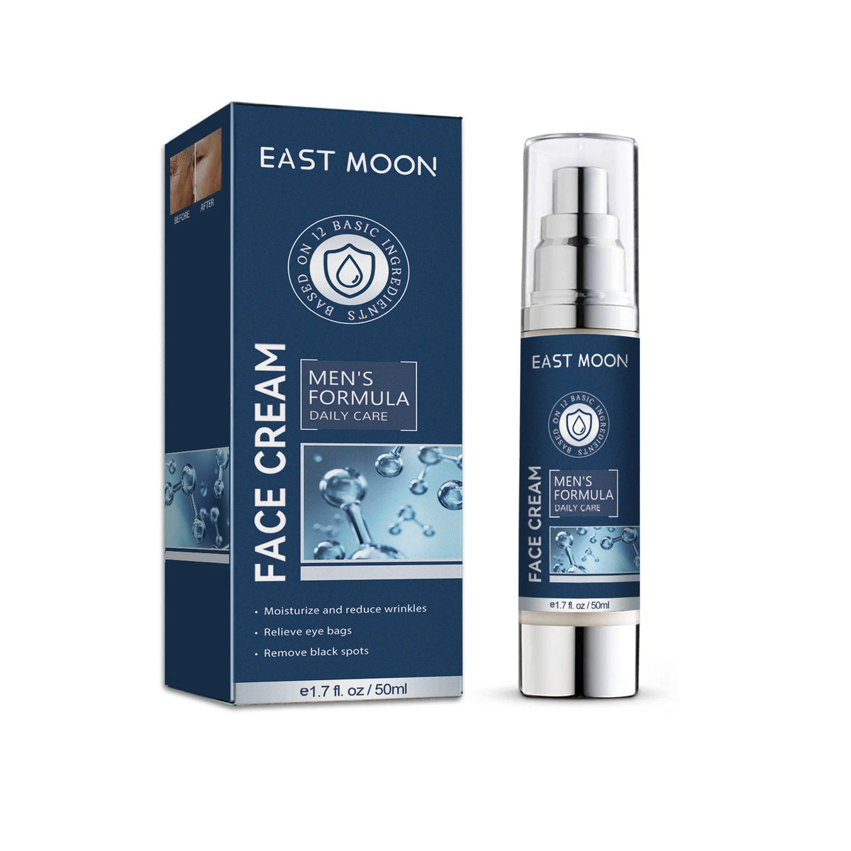 East Moon 6 In 1 Men's Hydrating Facial Moisturizer