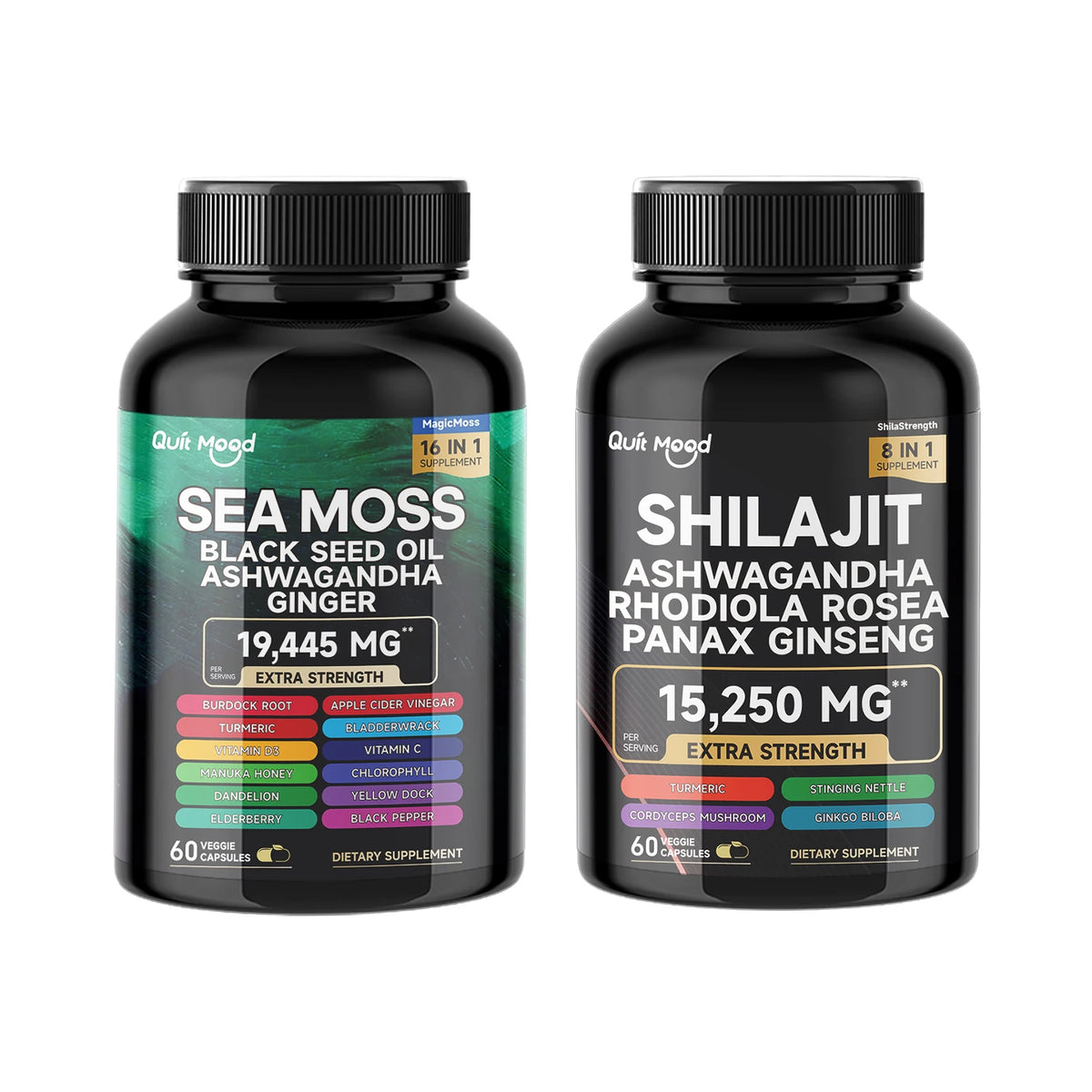 Sea Moss And Shilajit Vitality Support Supplement Bundle