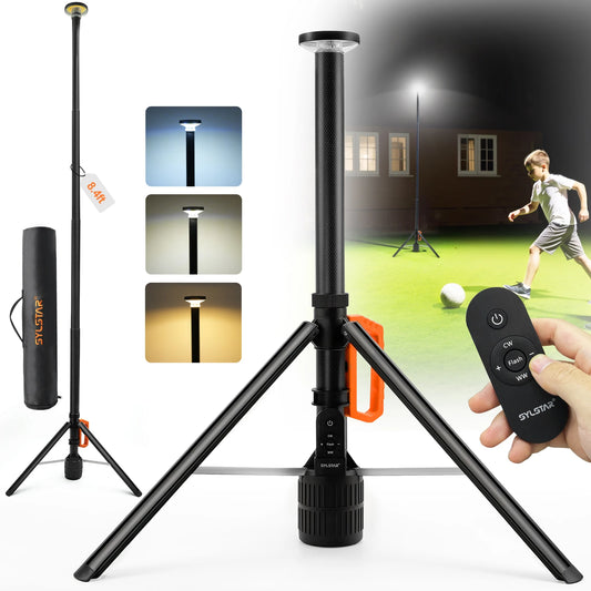 Rechargeable 360 Degree Telescopic LED Work Light With Remote Control