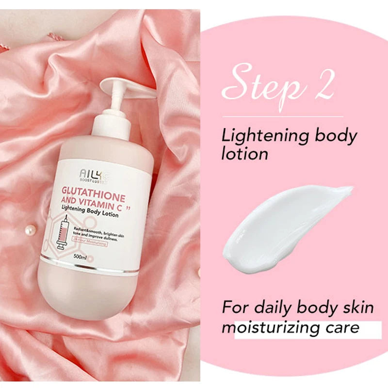 AILKE Vitamin C Glutathione Brightening Body Lotion Even Skin Tone