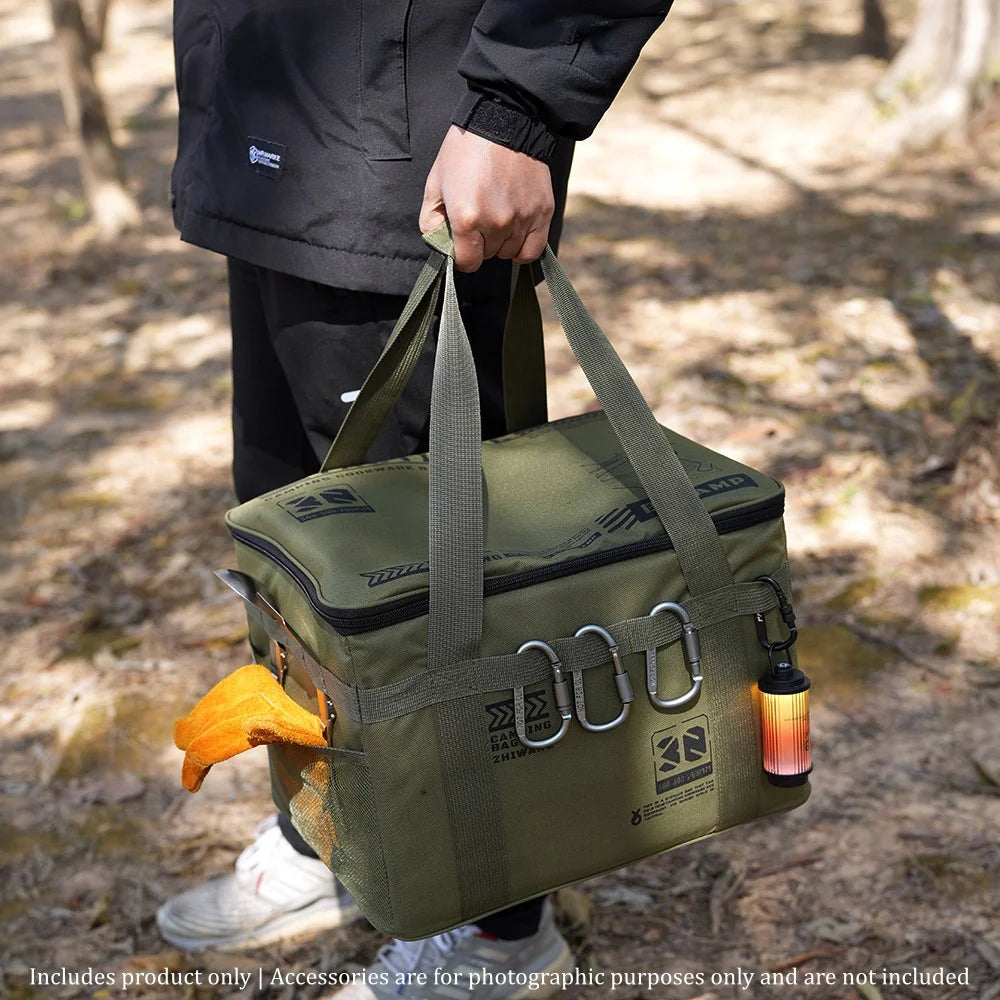 Heavy Duty Camping Storage Organizer For Cookware And Outdoor Gear
