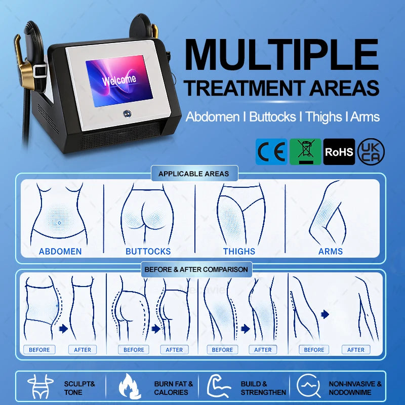 Body Sculpting Electromagnetic Muscle Stimulator Machine For Salons