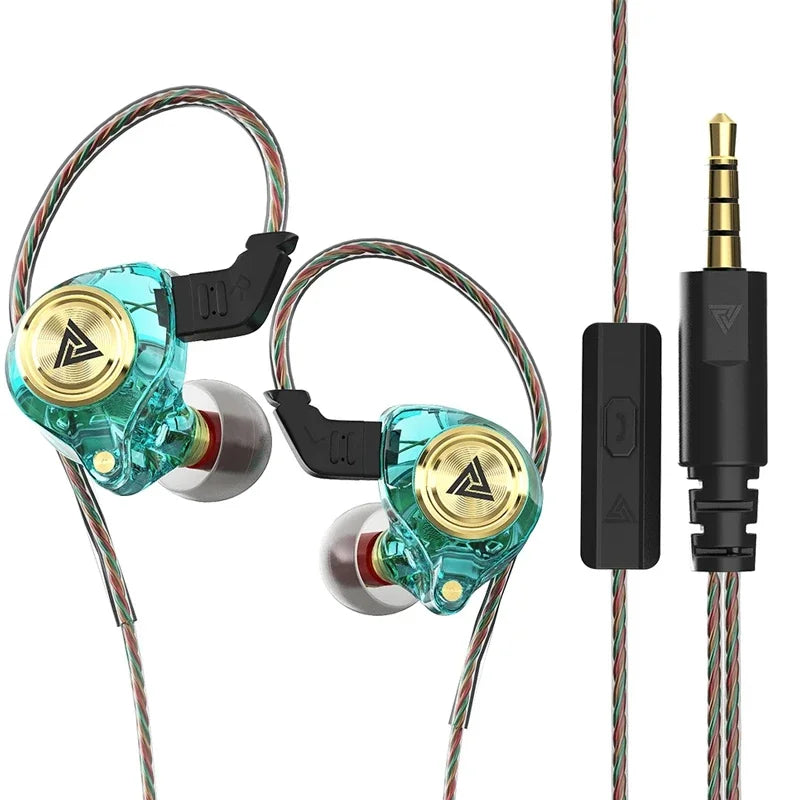 QKZ AK3 Wired Earphones With Microphone And HiFi Sound