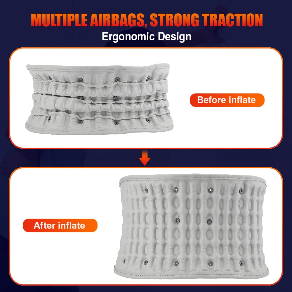 PASTSKY Rechargeable Lumbar Traction Back Massage Heating Support
