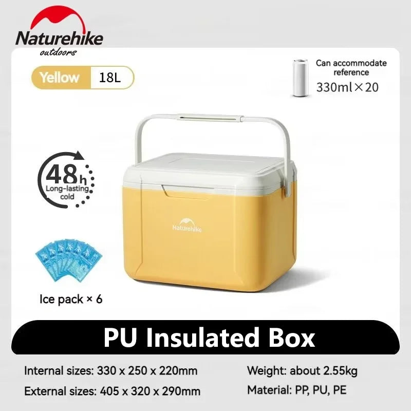 Naturehike Portable Insulated Cooler Box For Outdoor Picnics