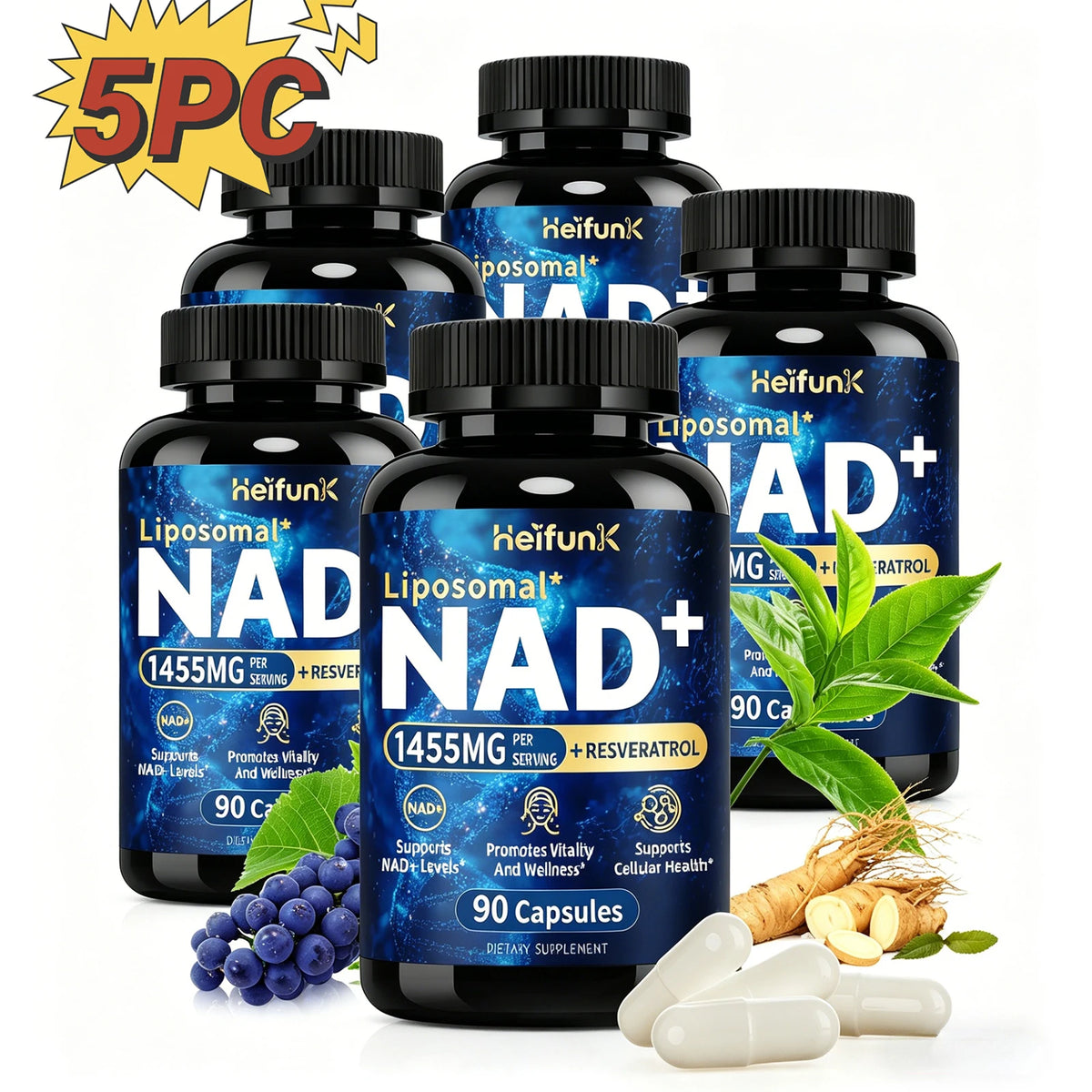 BIYODE Liposomal NAD Plus Supplement For Cellular Health Support
