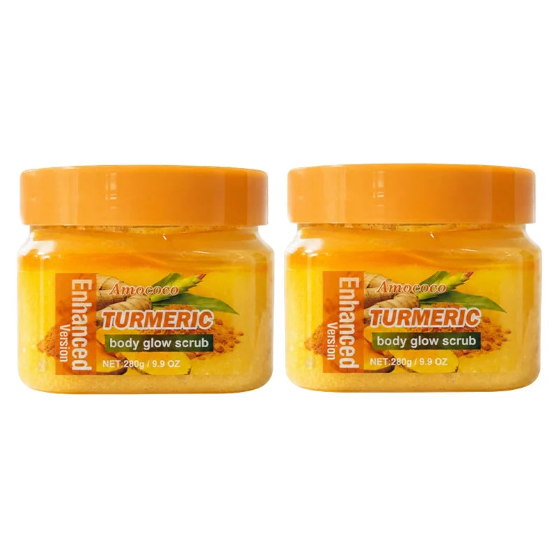 Amococo Turmeric Body Scrub for Exfoliating and Smooth Skin