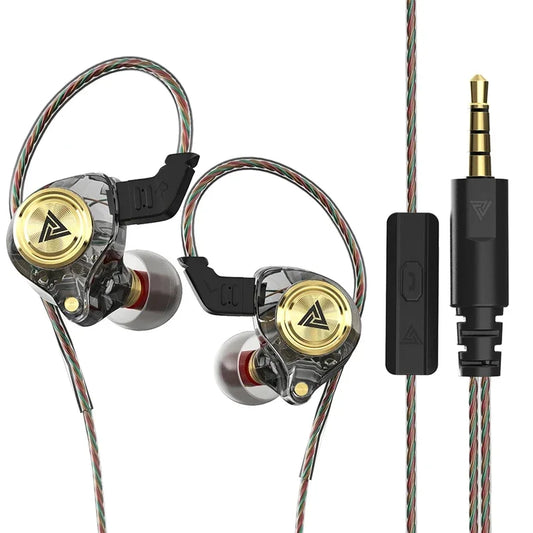 QKZ AK3 Wired Earphones With Microphone And HiFi Sound