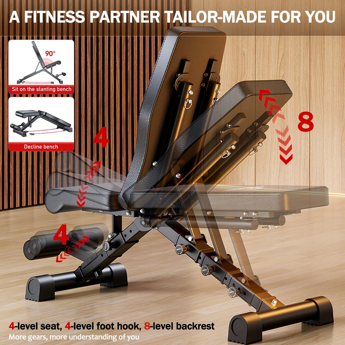 Adjustable Folding Weight Bench for Full Body Strength Training