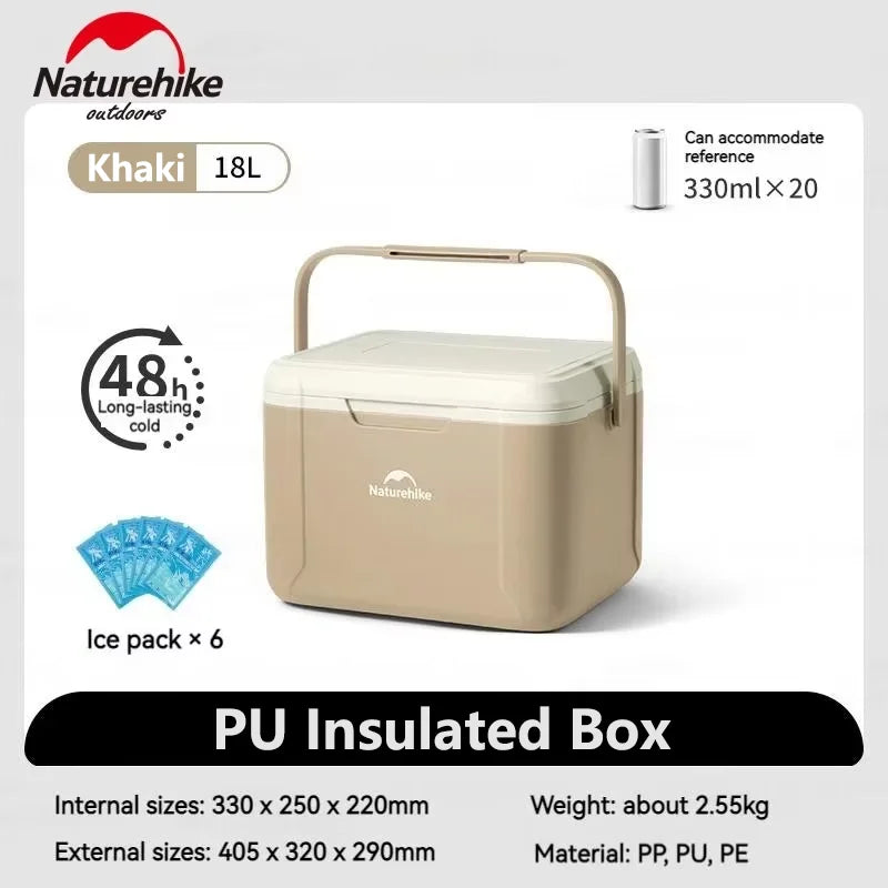 Naturehike Portable Insulated Cooler Box For Outdoor Picnics