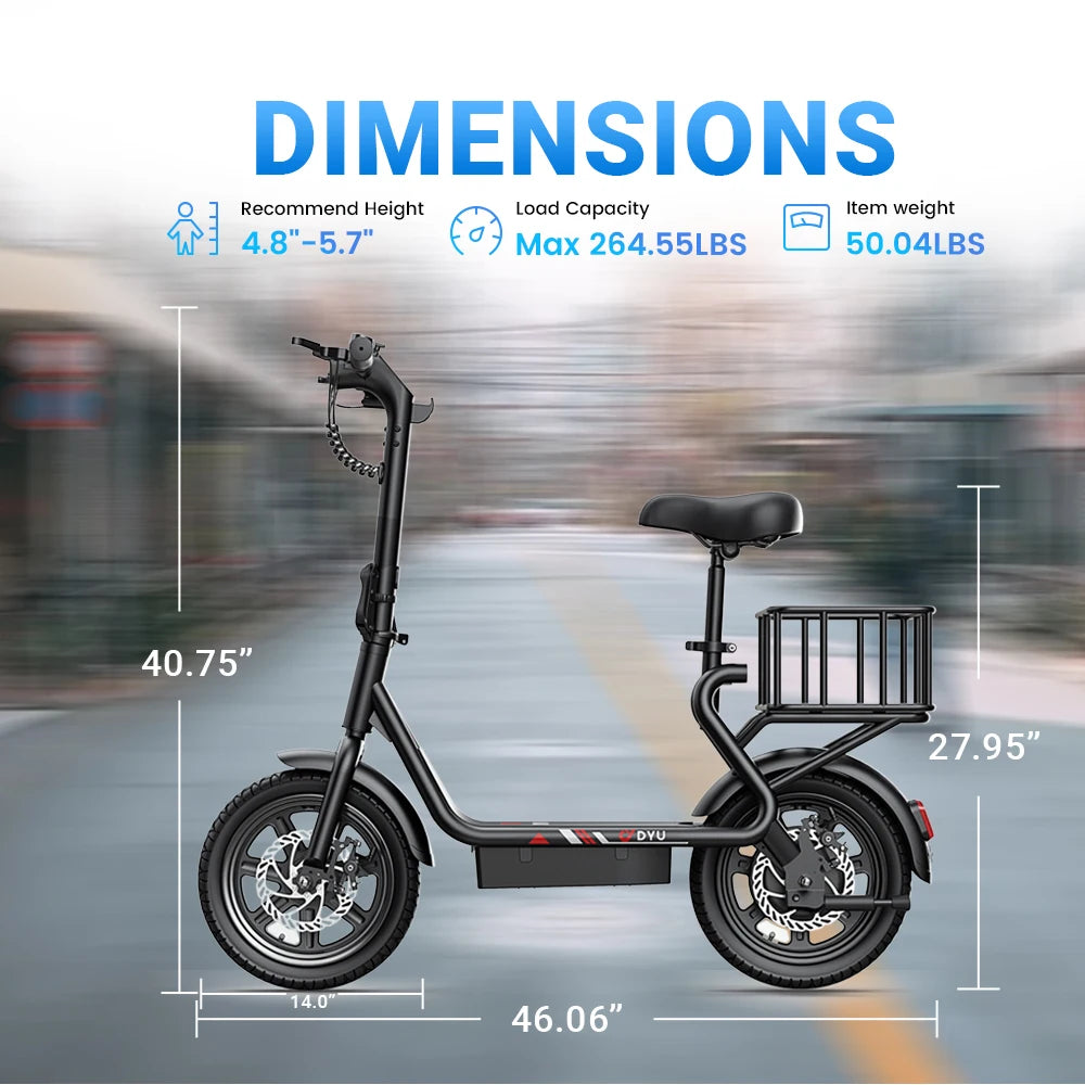 DYU C4 Folding Electric Scooter For Compact City Commuting