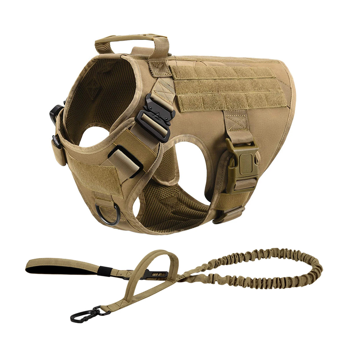 PETRAVEL Tactical Dog Harness With Leash For Training And Walking