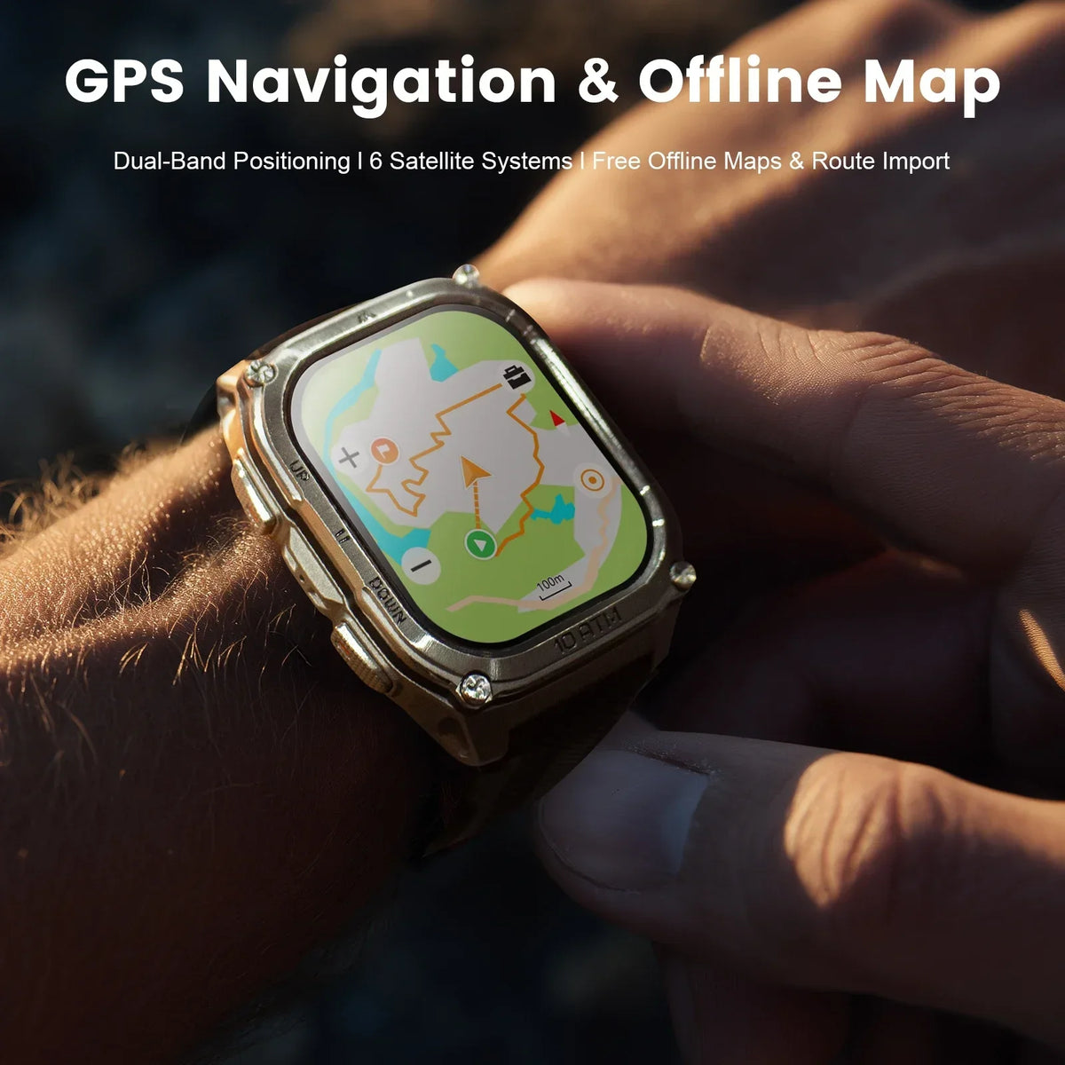 KOSPET Tank M4 Smartwatch With GPS And Health Monitoring