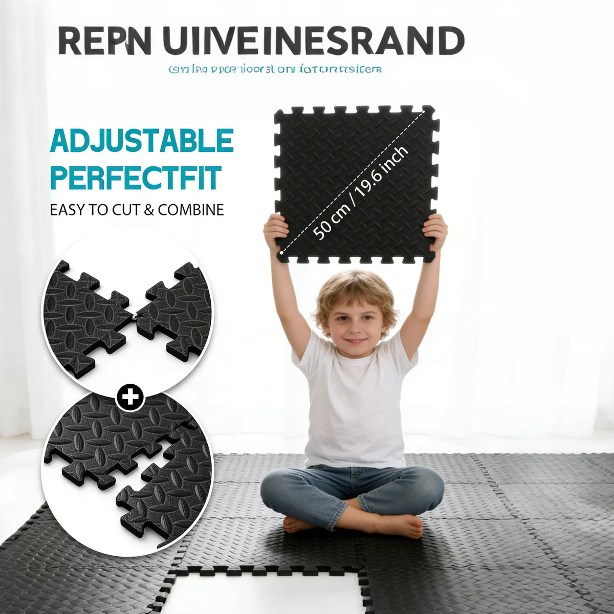 Interlocking EVA Foam Exercise Mat Tiles for Home Gym Workouts
