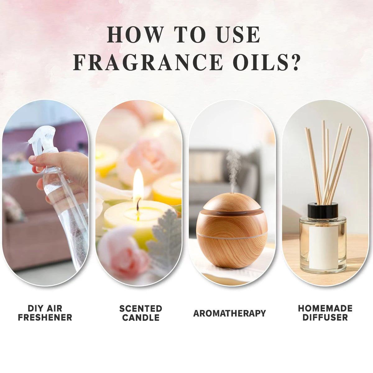 PHATOIL Fragrance Oils for Diffusers, Humidifiers, Soap and Candle Making