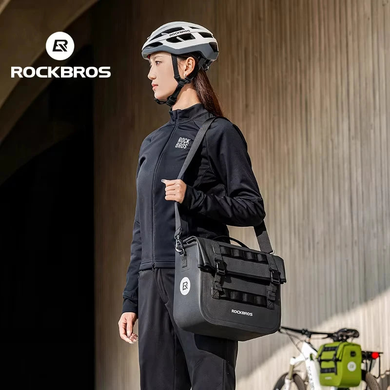 ROCKBROS Waterproof Foldable Bicycle Rear Rack Bag For MTB Travel