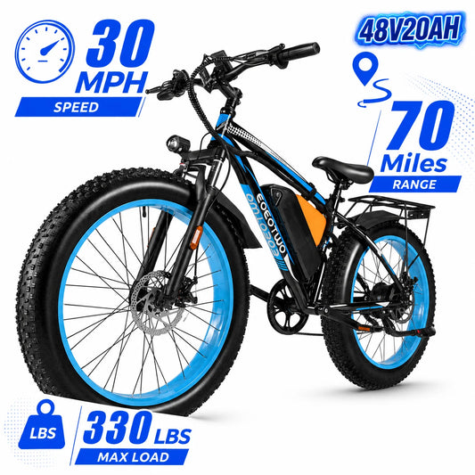 EOEOTWO 1500W Peak Electric Fat Tire Bike With UL2849 Certification