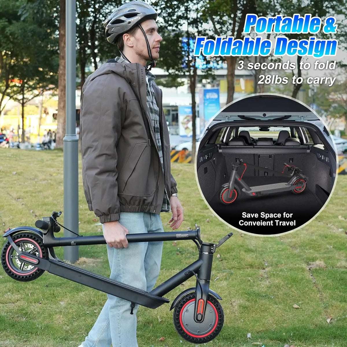OBX Electric Scooter With App For Adults With Foldable Design