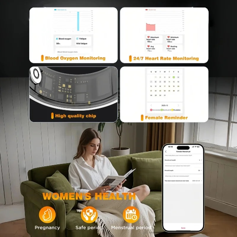 Casatelier Smart Ring With Heart Rate And Sleep Tracking