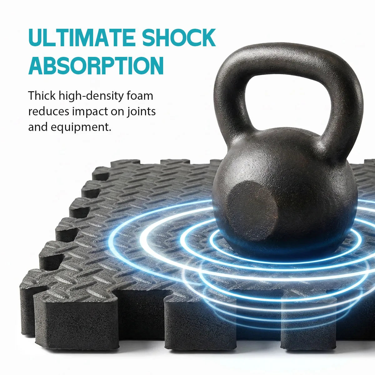 Interlocking EVA Foam Exercise Mat Tiles for Home Gym Workouts