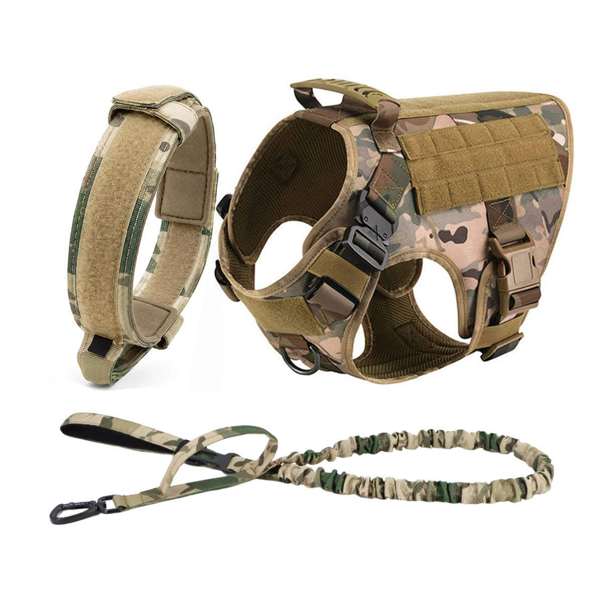 PETRAVEL Tactical Dog Harness With Leash For Training And Walking