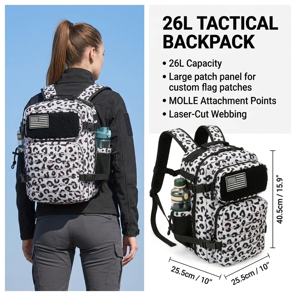 ReFire Gear Tactical MOLLE Hiking Backpack With Dual Cup Holders