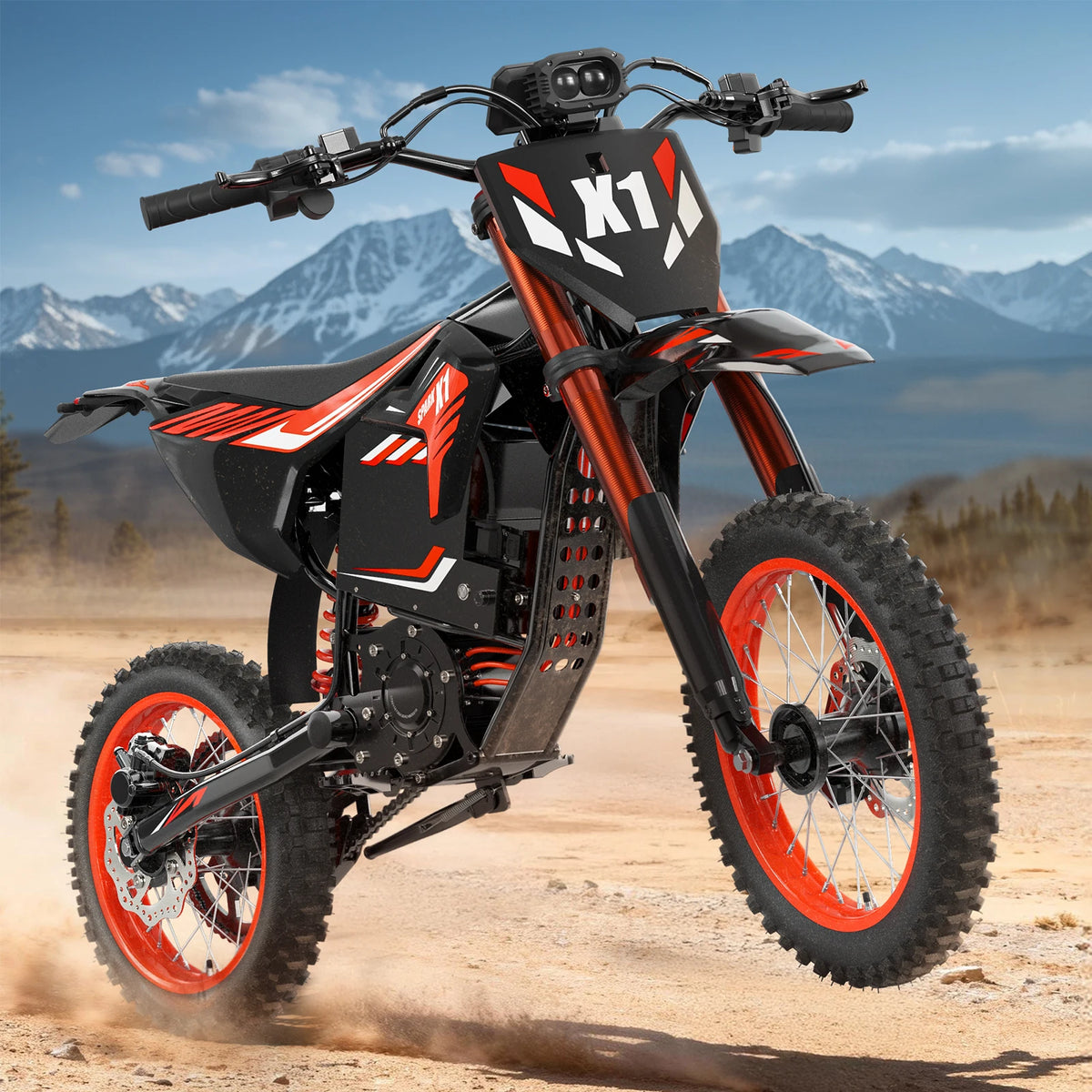 QRONGE X1 Spark Electric Dirt Bike With Hydraulic Brakes