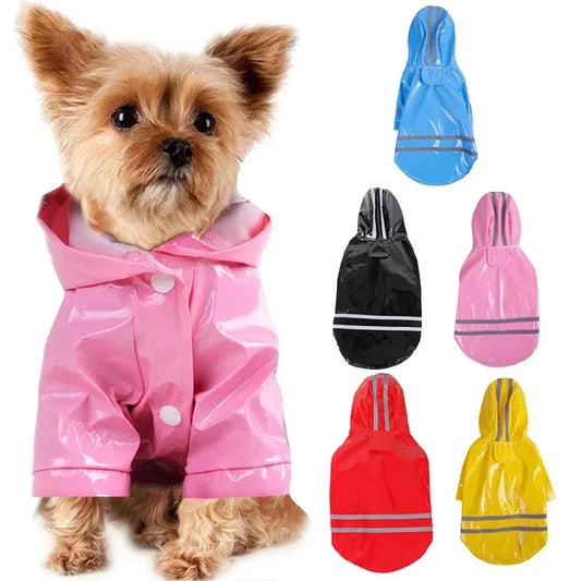 Waterproof Reflective Raincoat For Dogs And Cats Outdoor Pet Coat