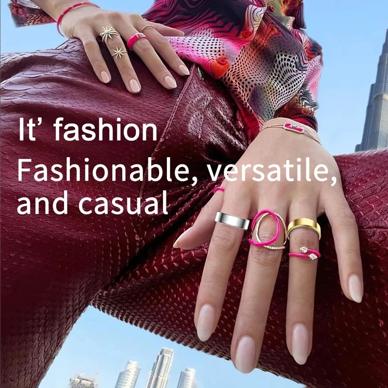 Smart Ring Health Monitor With Activity Tracking And Waterproof Design