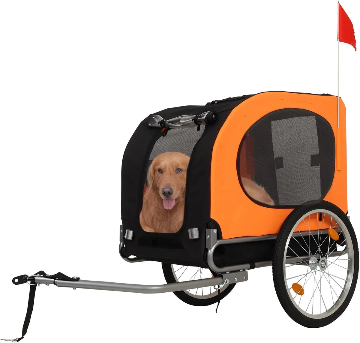 TWISTER.CK Foldable Dog Bike Trailer With Universal Coupler