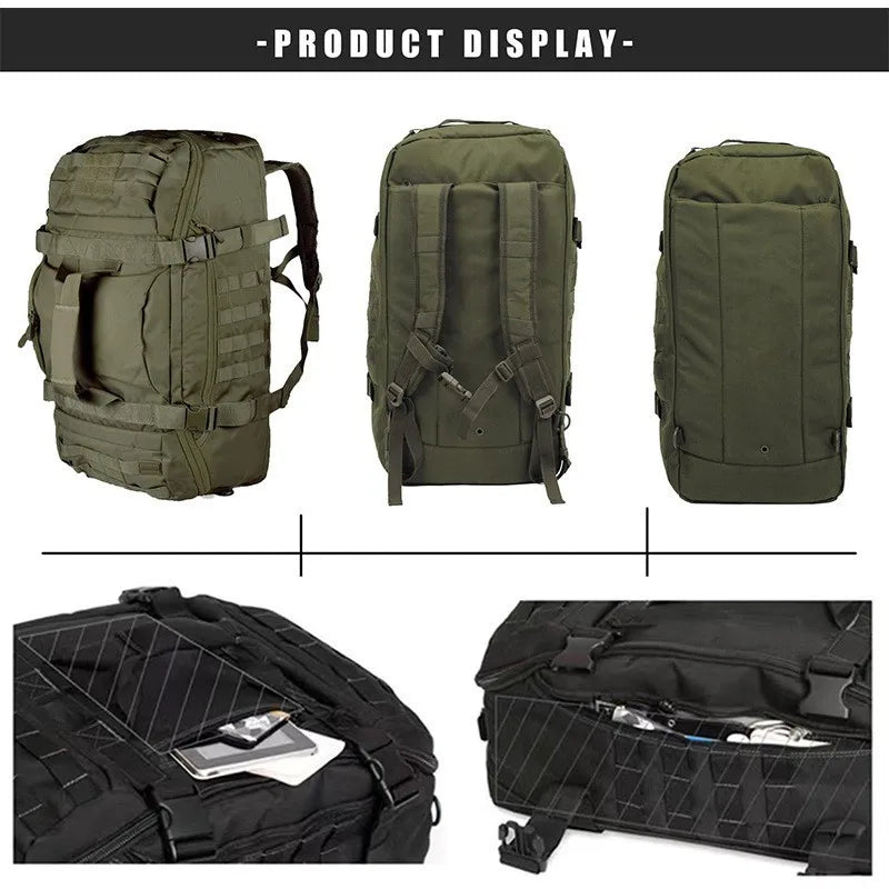 LQARMY Waterproof Convertible Travel Duffel Bag Backpack Shoulder Carry