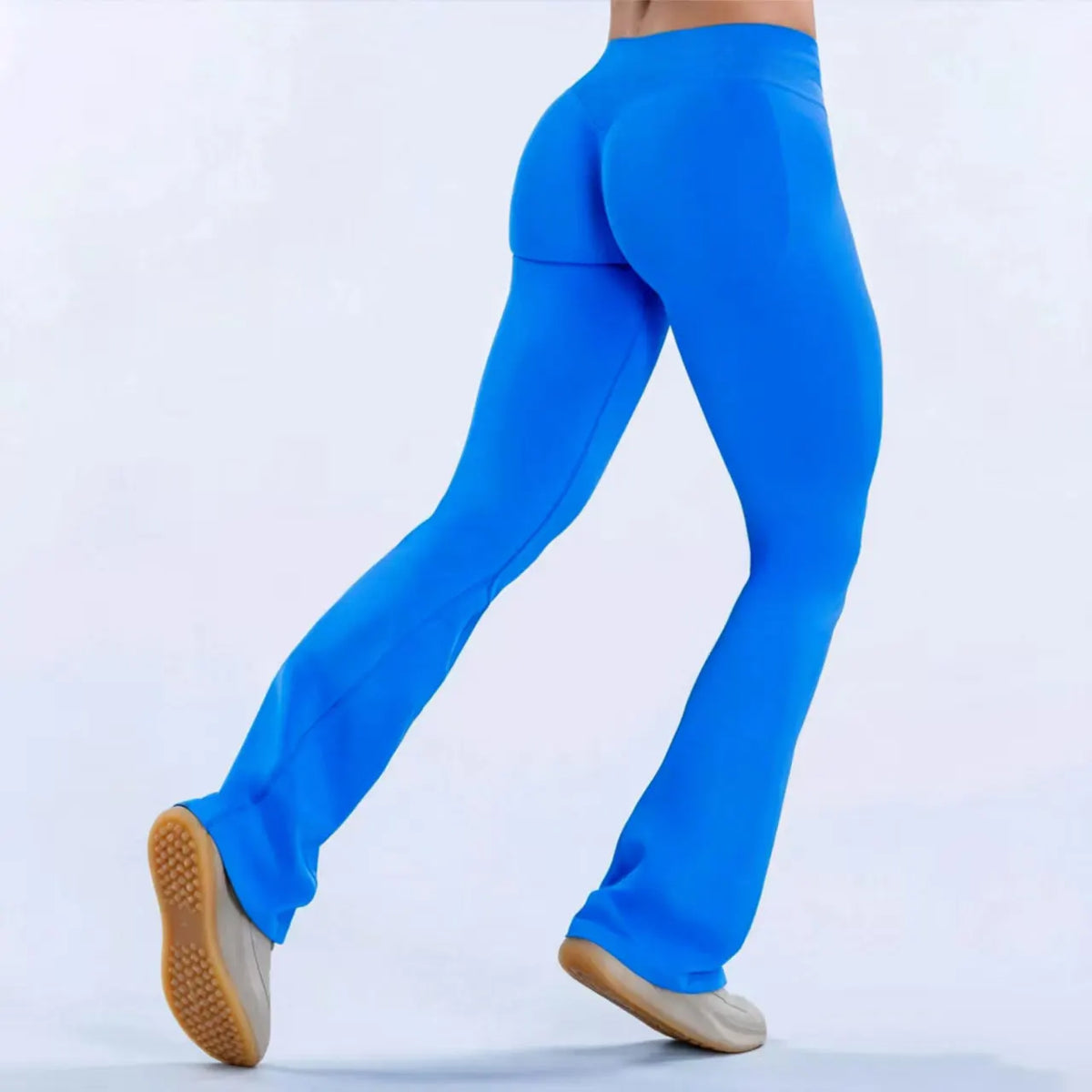 NCLAGEN Women's Seamless Flared Yoga Leggings Workout Pants