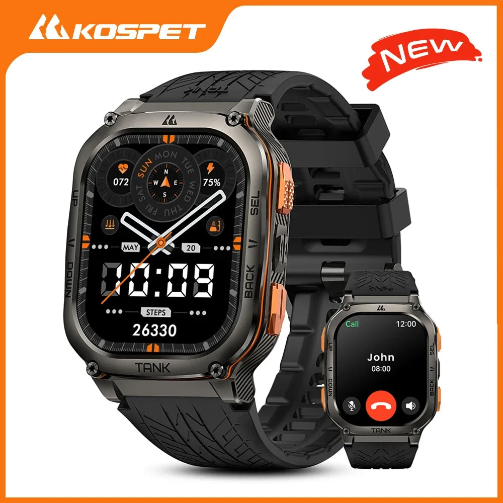 KOSPET Tank M3 Ultra GPS Smartwatch Bluetooth Calling Health Tracking