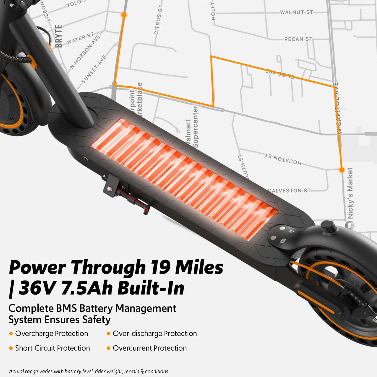 Osboo Foldable Electric Scooter With App Control And Extended Range