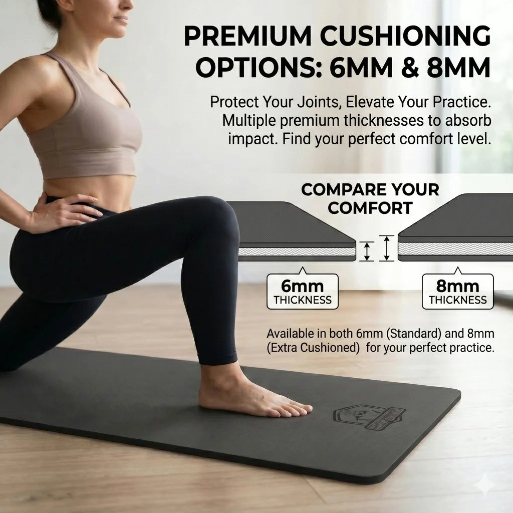 HAPBEAR Extra Large Non Slip TPE Yoga Mat for Fitness