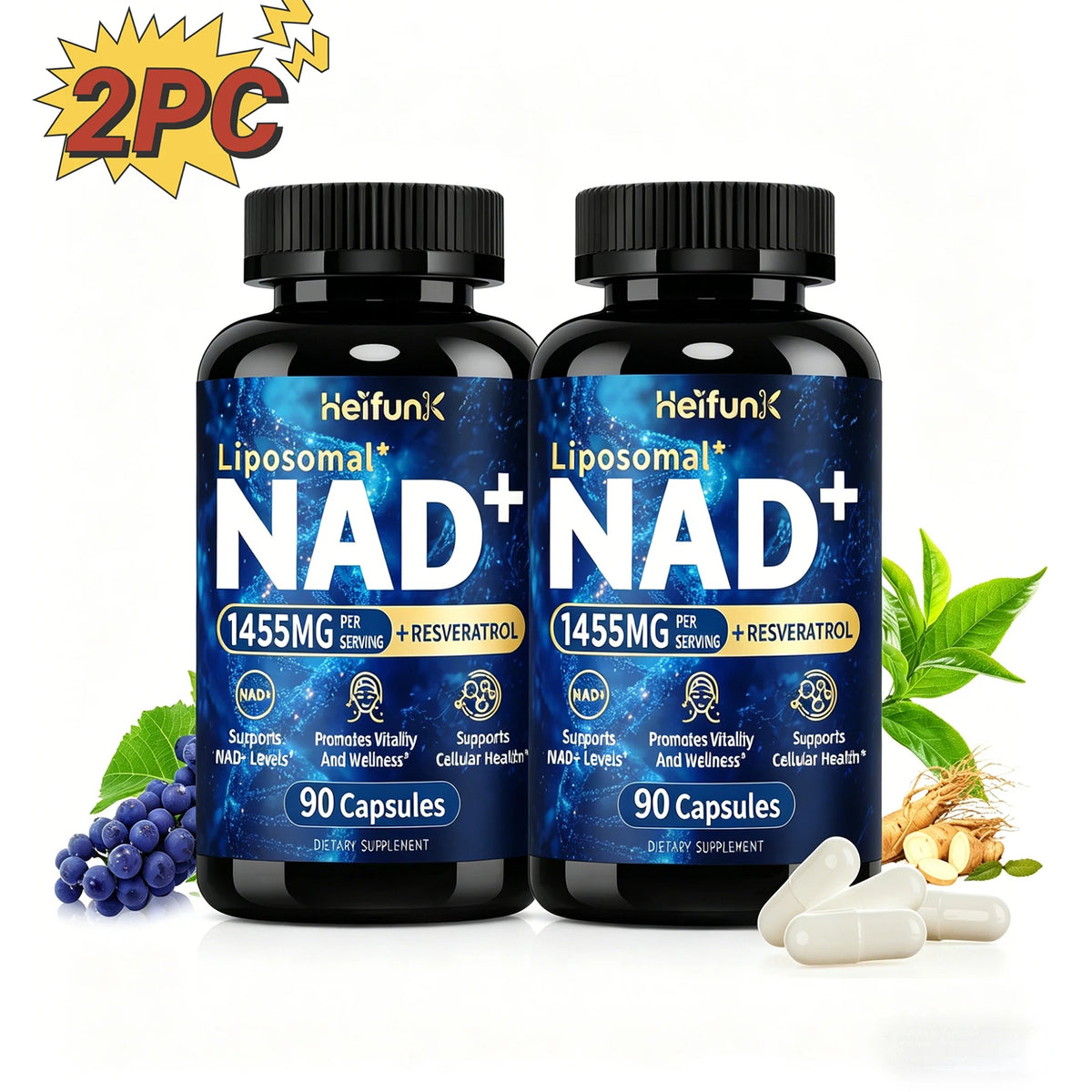 BIYODE Liposomal NAD Plus Supplement For Cellular Health Support