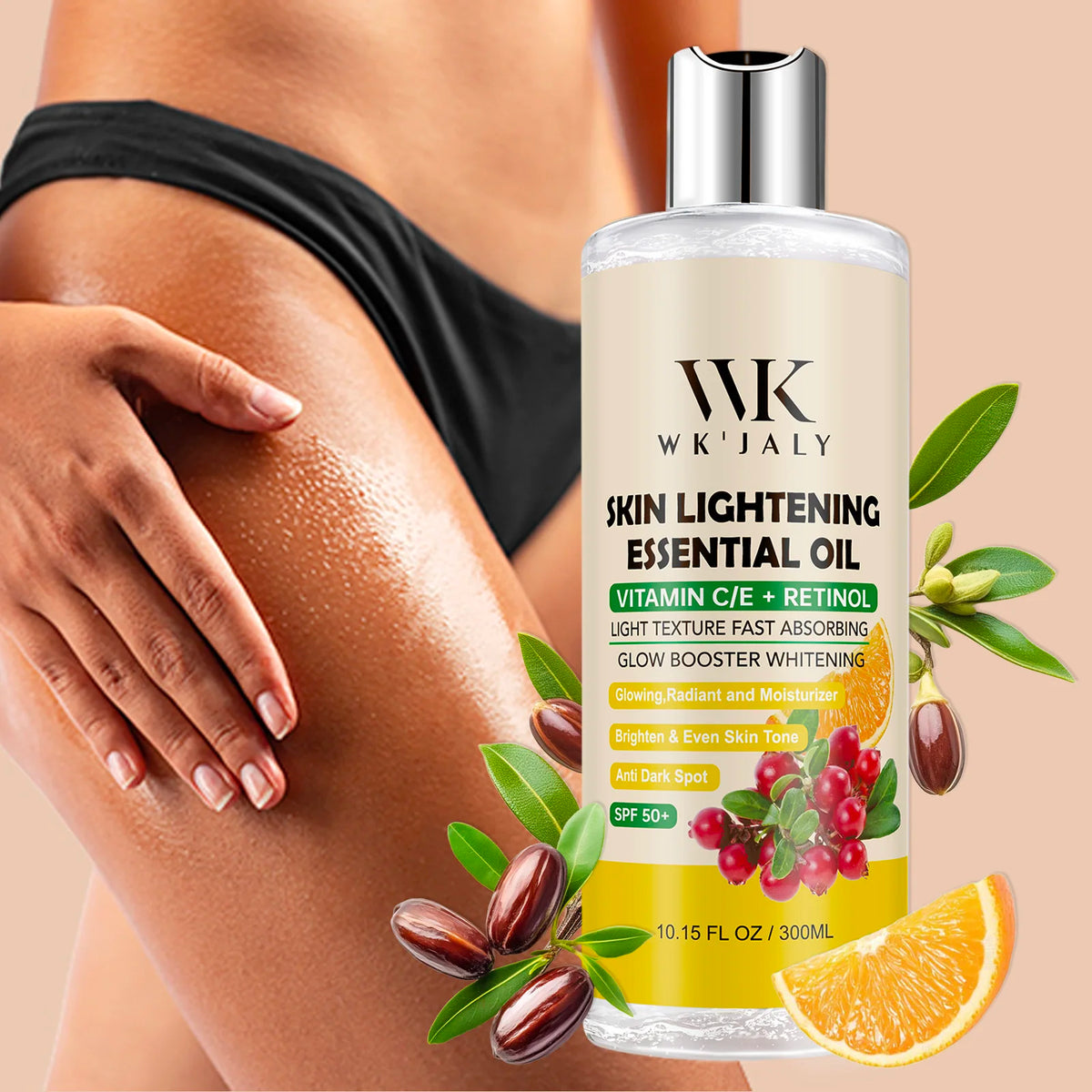 WK JALY Brightening Body Oil For Moisturized Smooth Looking Skin