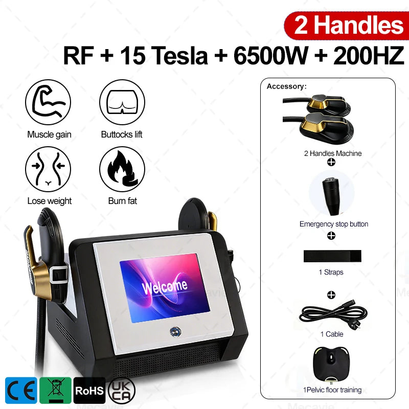 Body Sculpting Electromagnetic Muscle Stimulator Machine For Salons